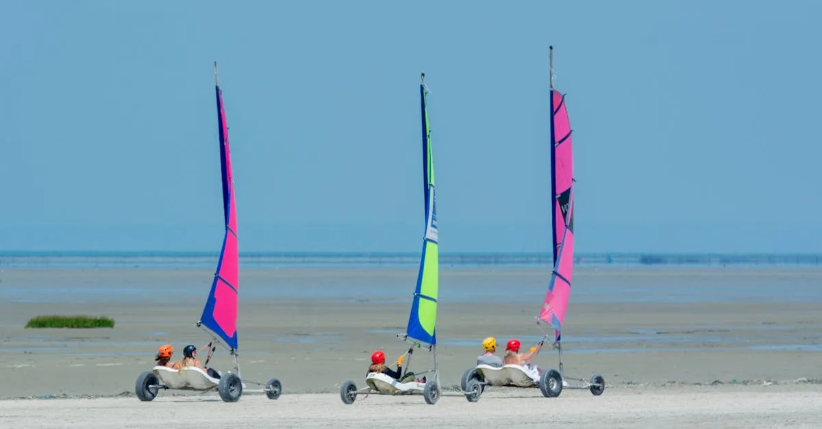 découvrez le land sailing, une activité sportive passionnante alliant vitesse et aventure sur terre. profitez du vent pour glisser sur des terrains variés en toute sécurité.